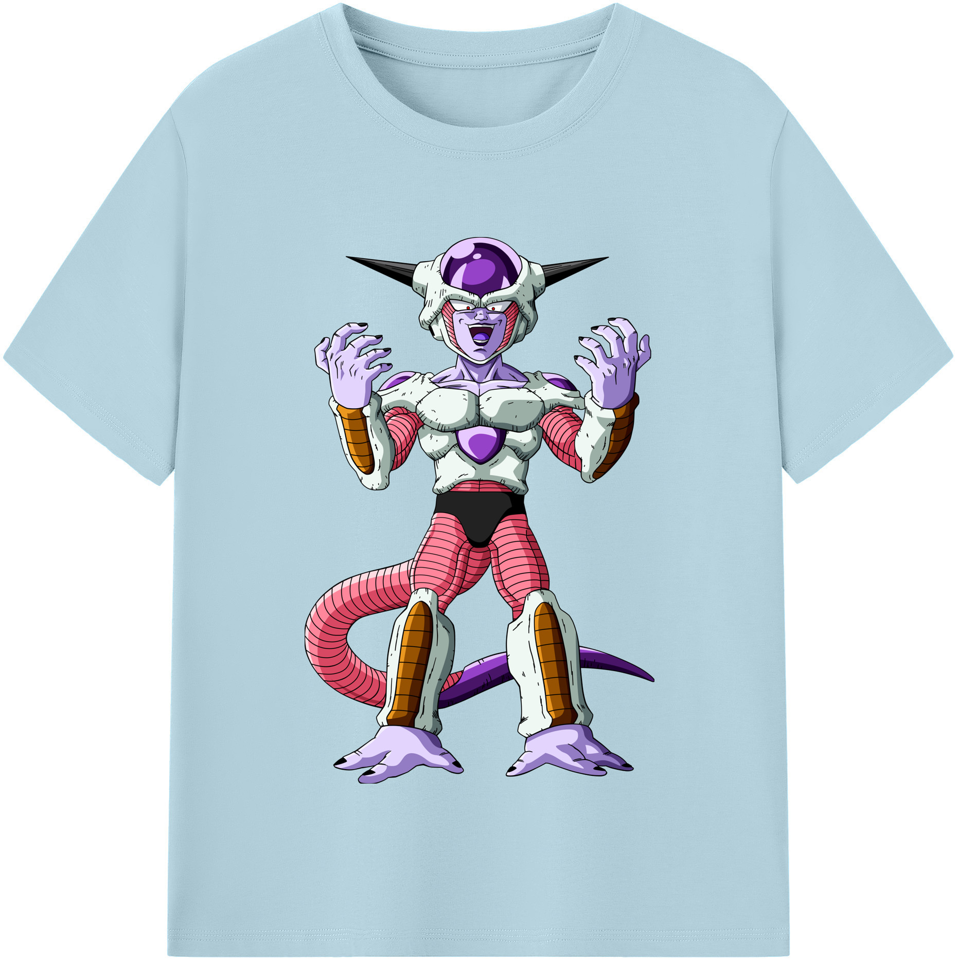 （画像用） ドラゴンボール フリーザ DRAGON BALL Frieza 綿100％半袖Tシャツ（フロントプリント）